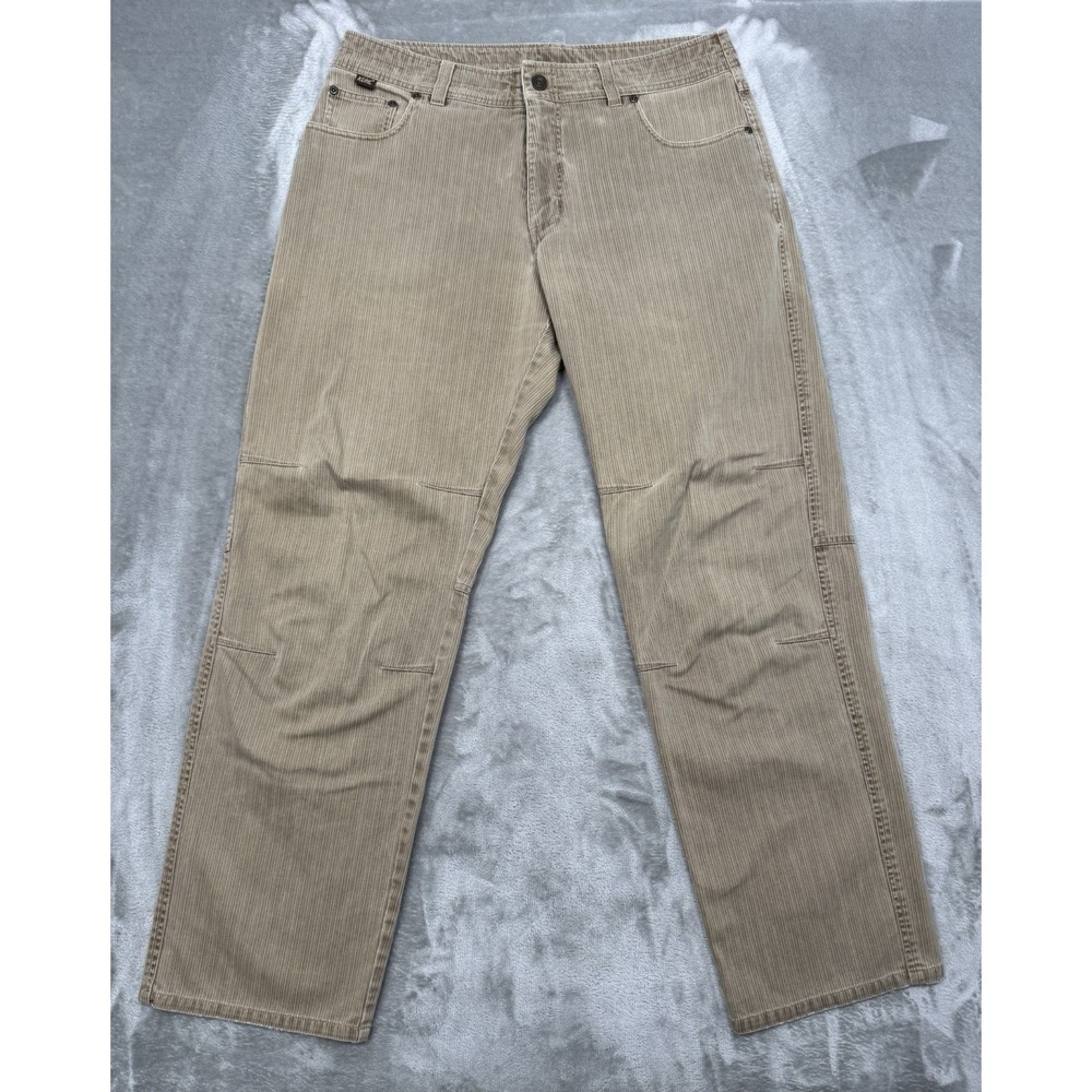 Kuhl Exile Kord Pants Mens 34x32 Beige Cotton Tactical Cargo Utility Work Hiking